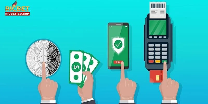 Nhà cái RIC BET thiết lập nhiều kênh giao dịch nạp - rút.